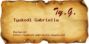 Tyukodi Gabriella névjegykártya