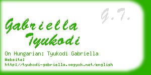 gabriella tyukodi business card